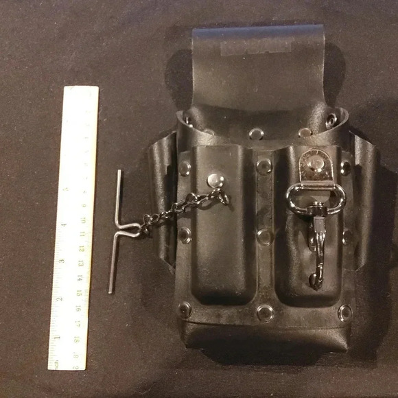 Leather Belt Utility Pouch Kobalt - Picture 1 of 1